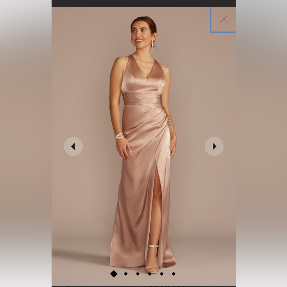 David’s Bridal Galina Signature Charmeuse Bridesmaid Dress